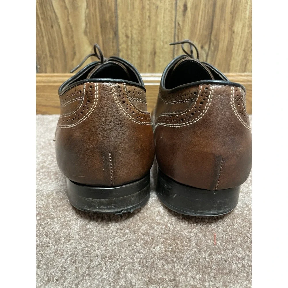 To Boot New York Adam Derrick‎ mens 10 Italian Brown Oxford leather Dress Shoes